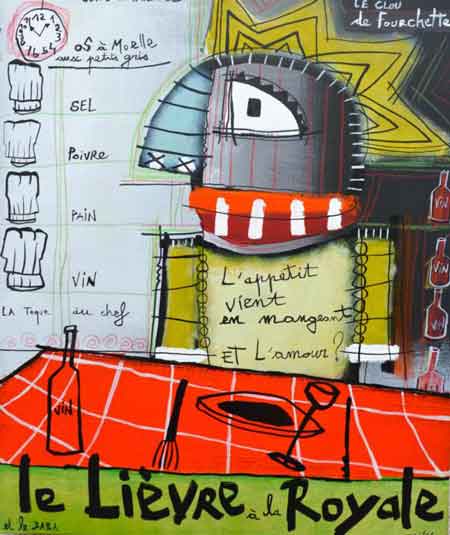 Exposition « Le chef et le peintre » au Clou de Fourchette