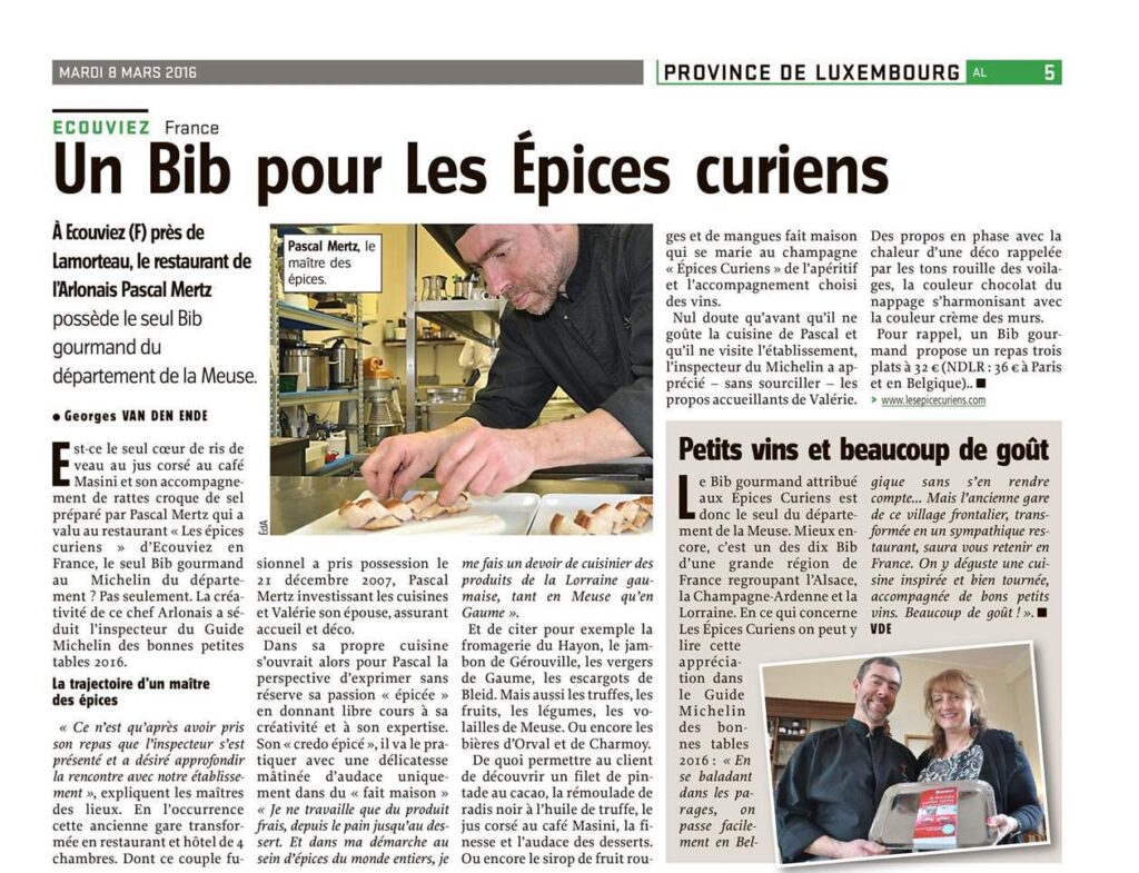 Un bip pour les Épices curiens