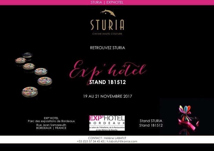 Retrouvez Sturia à Exp’Hôtel