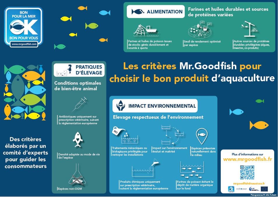 Les critères Mr.Goodfish pour choisir le bon produit d’aquaculture