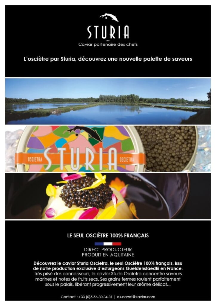 L’Osciètre par Sturia, découvrez une nouvelle palette de saveurs