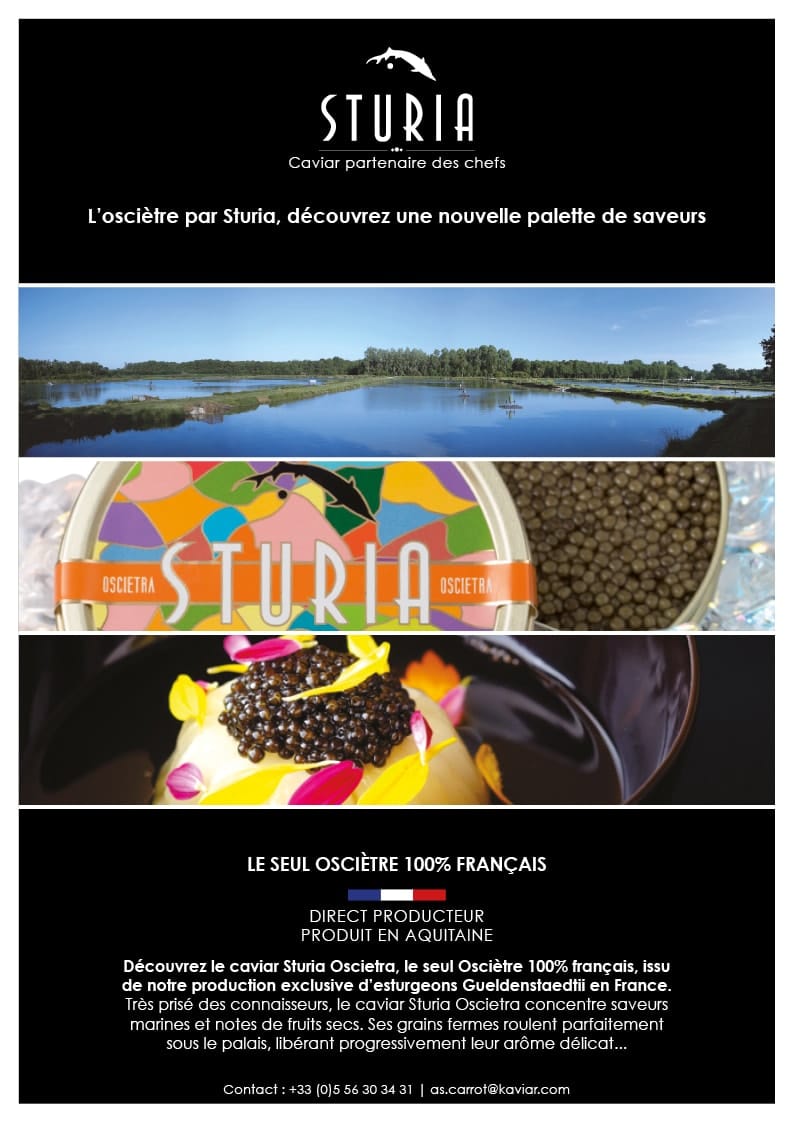 L’Osciètre par Sturia, découvrez une nouvelle palette de saveurs