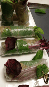 Rouleaux exotiques poulet banane