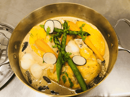 Suprême de volaille jaune label rouge aux morilles