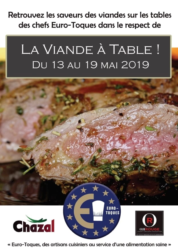 La Viande à Table !! du 13 au 19 mai 2019, première édition de « La Semaine de la Viande »