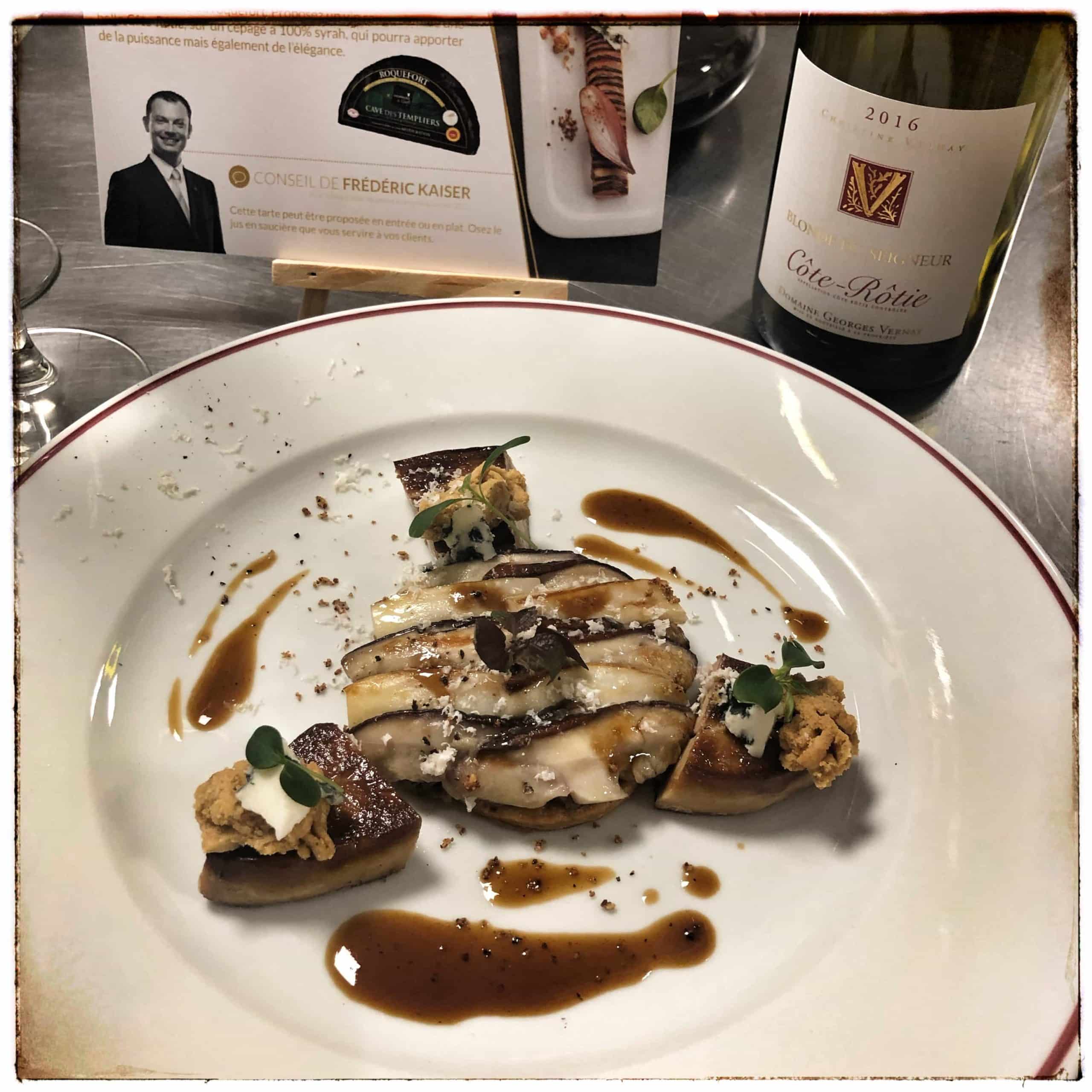 Tarte fine cèpes foie gras