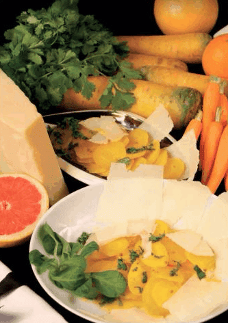 Carottes des sables à la coriandre et au parmesan