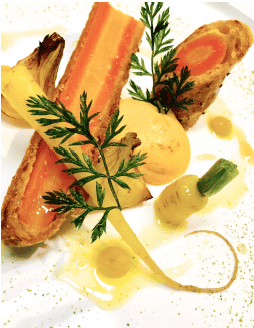 La carotte nouvelle en croûte feuilletée