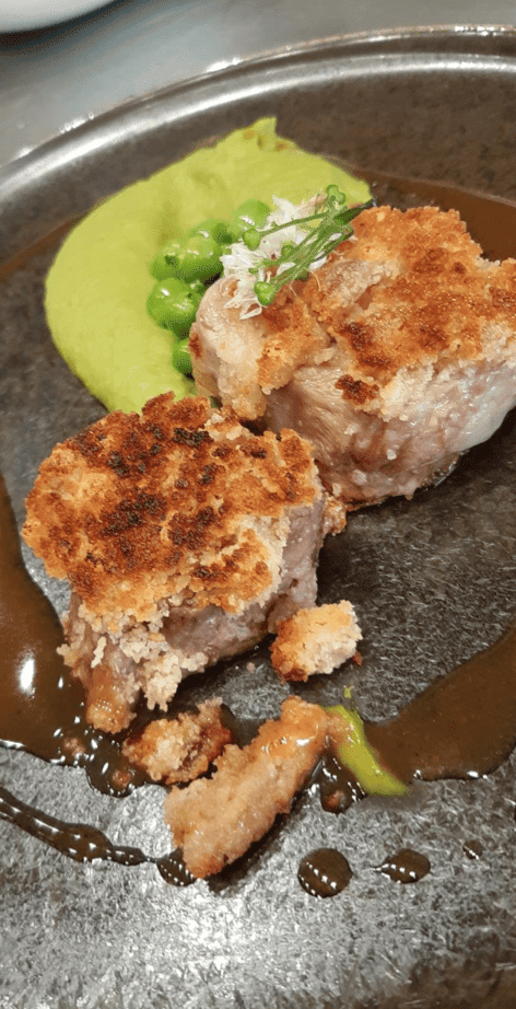 Mignon de veau, viennoise de Morbier