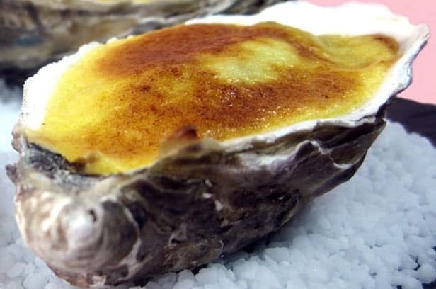 Huîtres au sabayon de Gewurztraminer