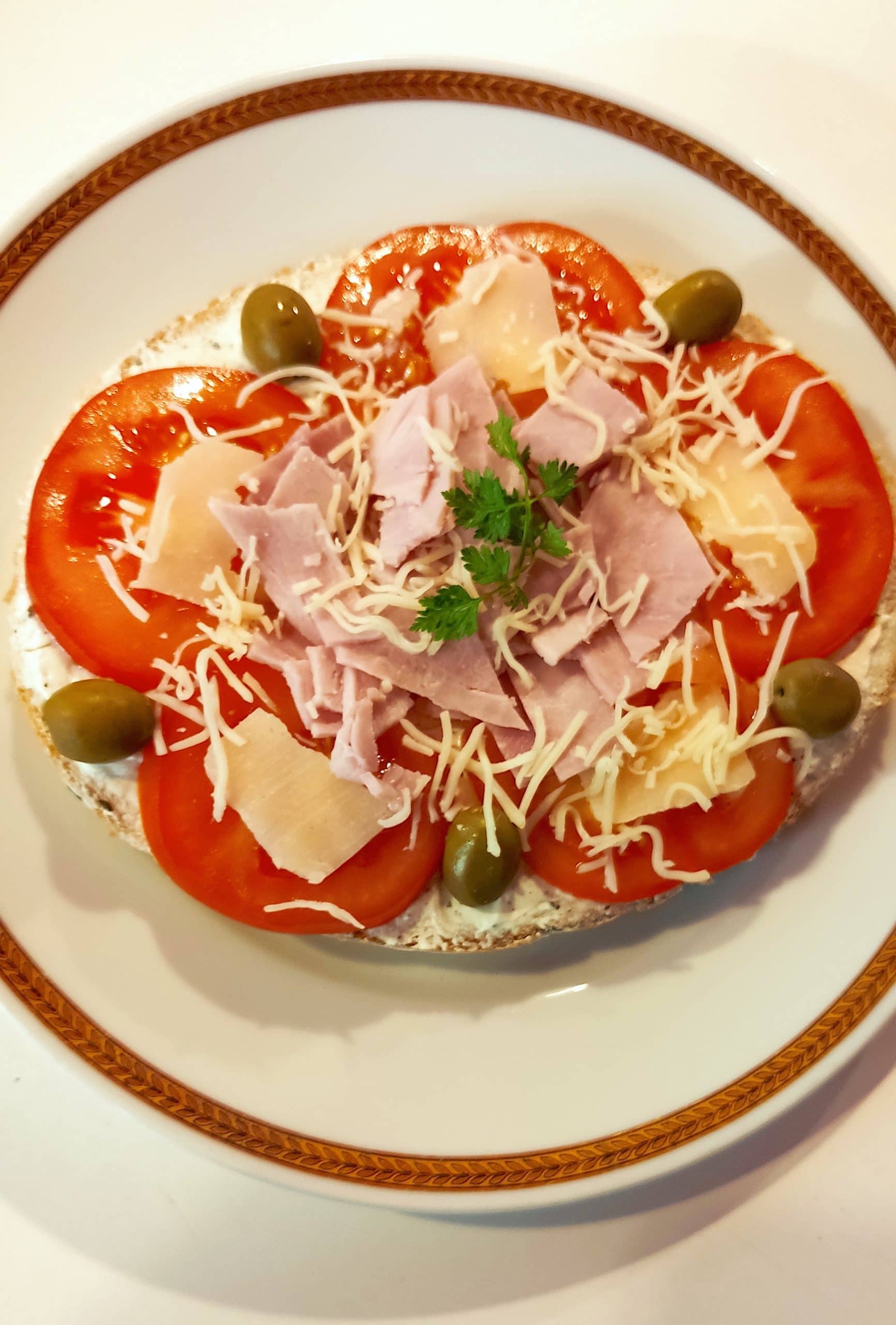 Tartine grillée façon pizza