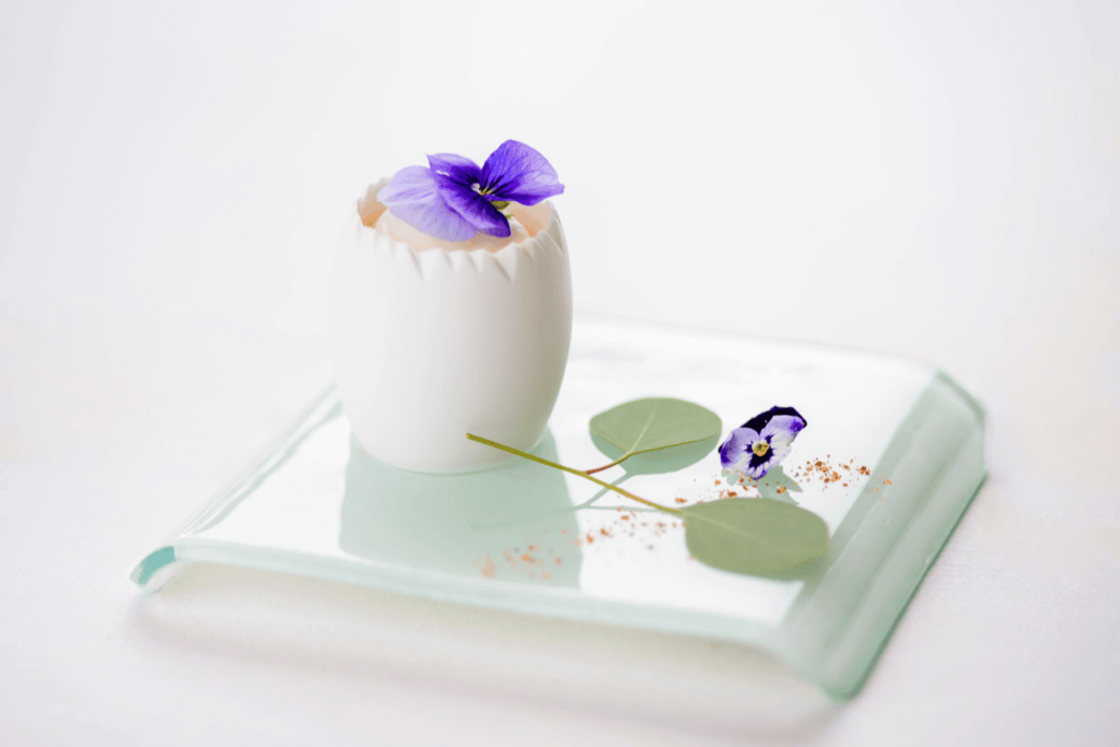 Oeuf brouillé fumé au siphon