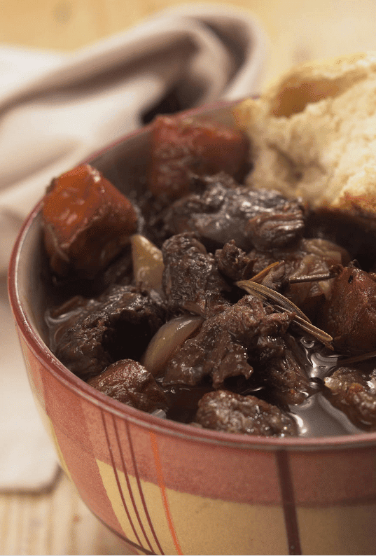 Civet de chevreuil au chocolat amer