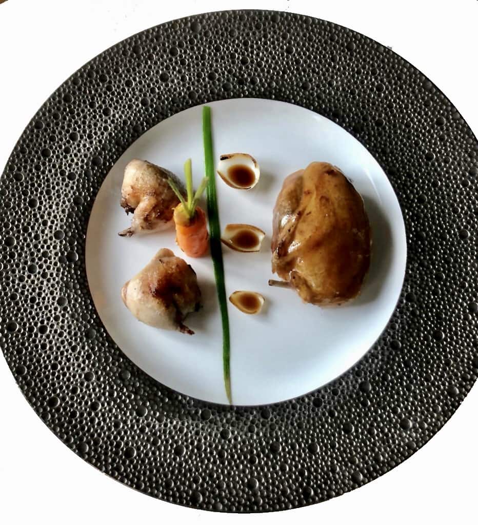 Cailles des Vosges aux accents du Japon