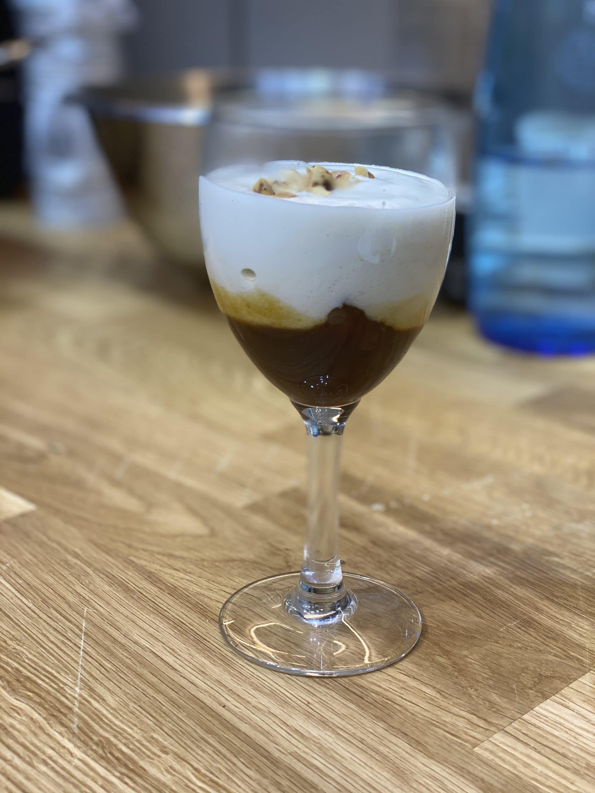 Cappuccino de céleri à la fève de Tonka et foie gras