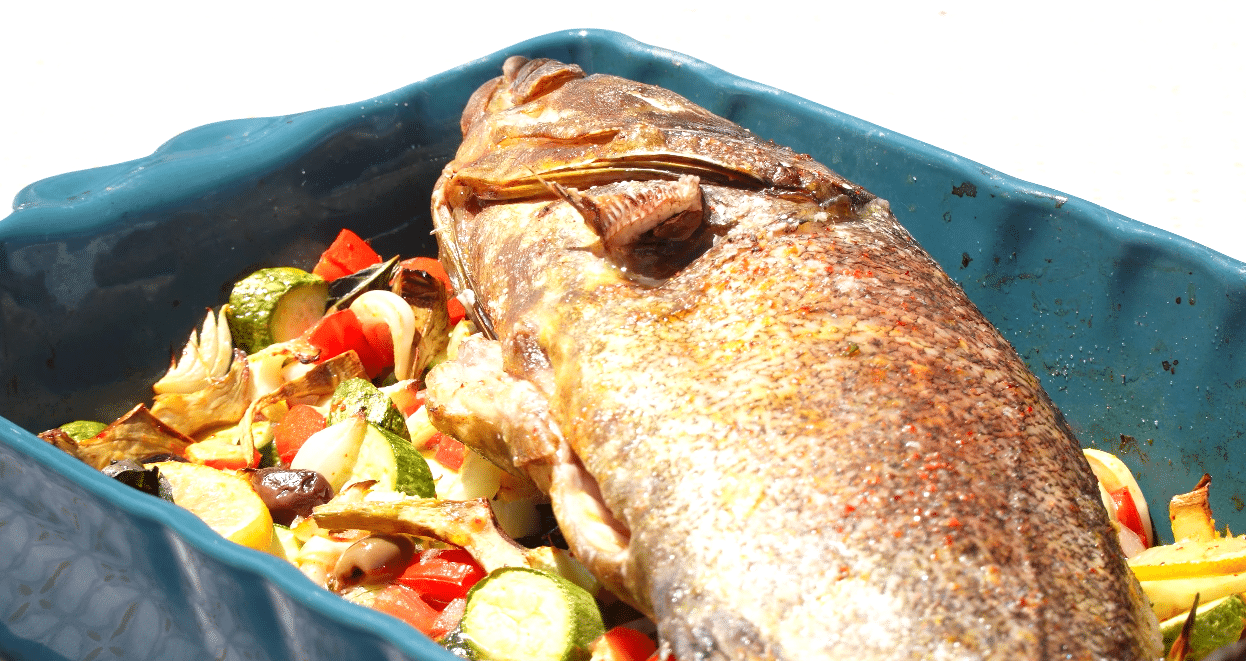 Recette simple et créative : Poisson de méditerranée et légumes du soleil