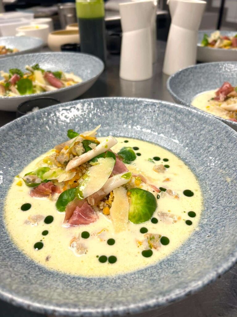 Pavé d’églefin, sauce coquillages