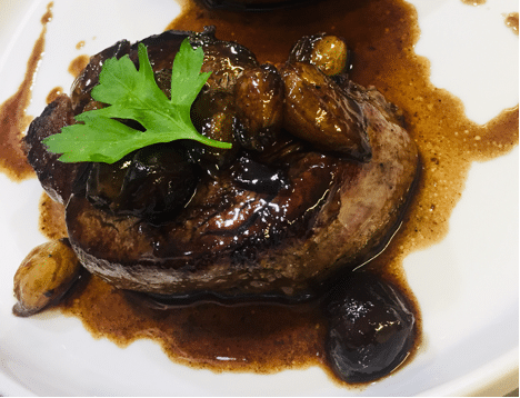 Filet de bœuf charolais et fenouil fondu à l’orange