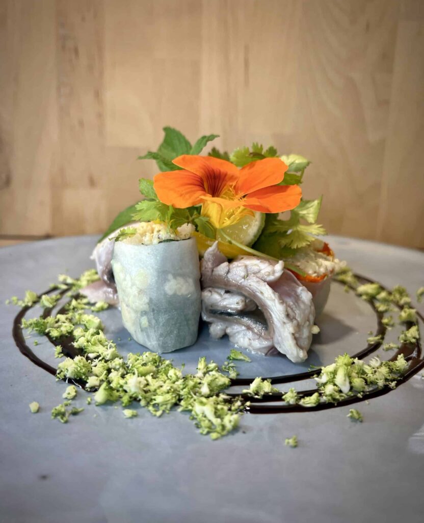 Maquereau mariné citron et maki d’épeautre